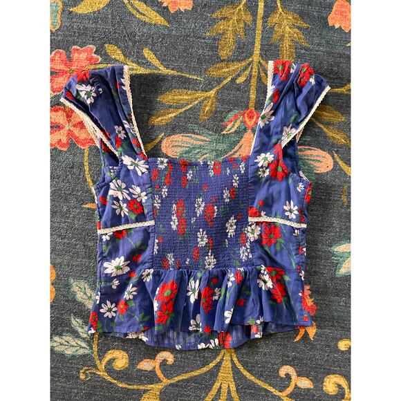 NWT Free People Call Me Baby Floral Tank Size Large - Picture 6 of 8